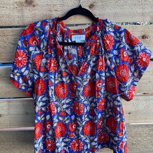 Velvet by Graham & Spencer flowered blouse